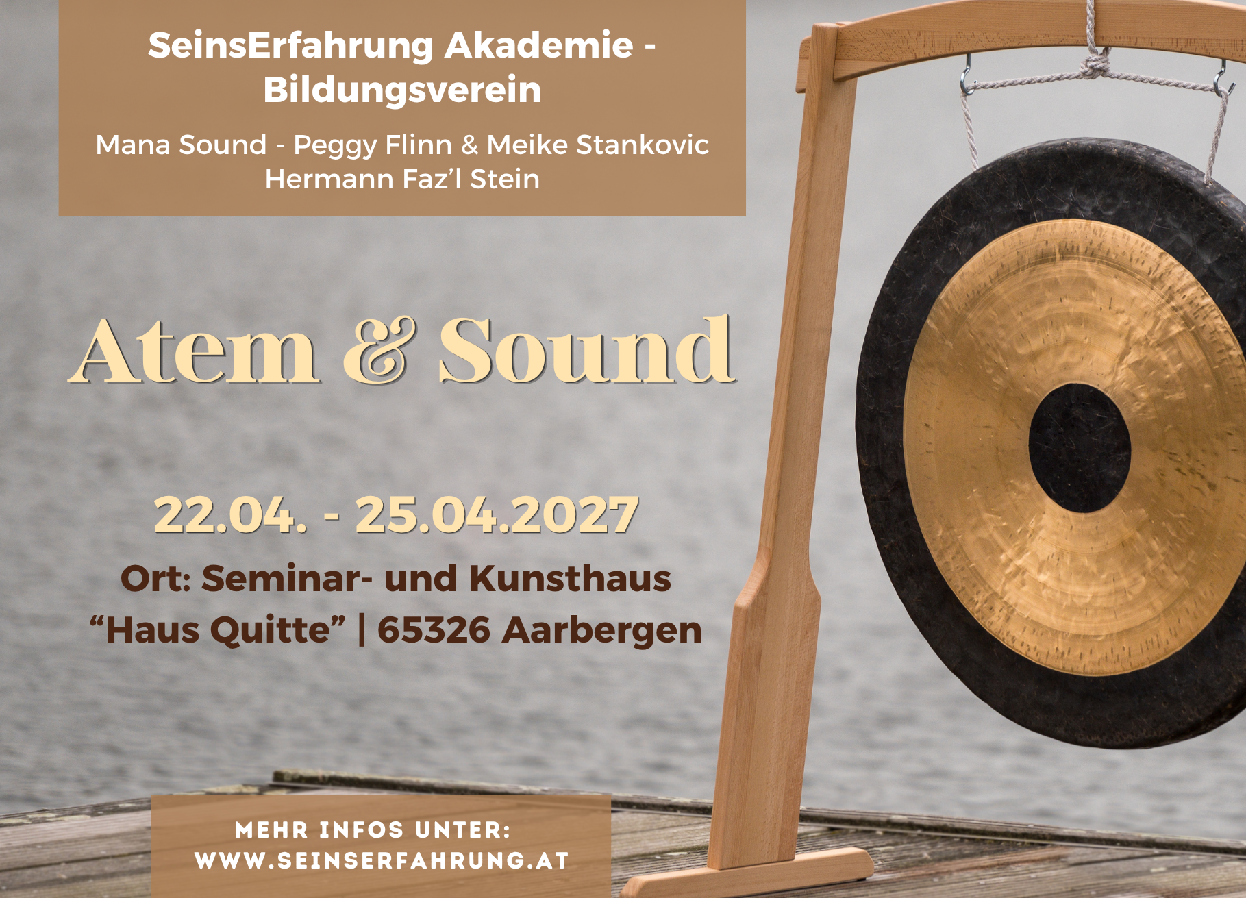 Atem und Sound Seminarhaus Quitte im April 2027 Atem und Sound Seminarhaus Quitte im April 2027