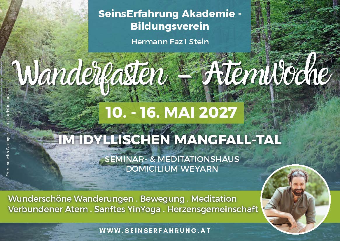 Wanderfasten Atemwoche Pfingsten 2027 - seinserfahrung Akademie Wanderfasten Atemwoche Pfingsten 2027 - seinserfahrung Akademie