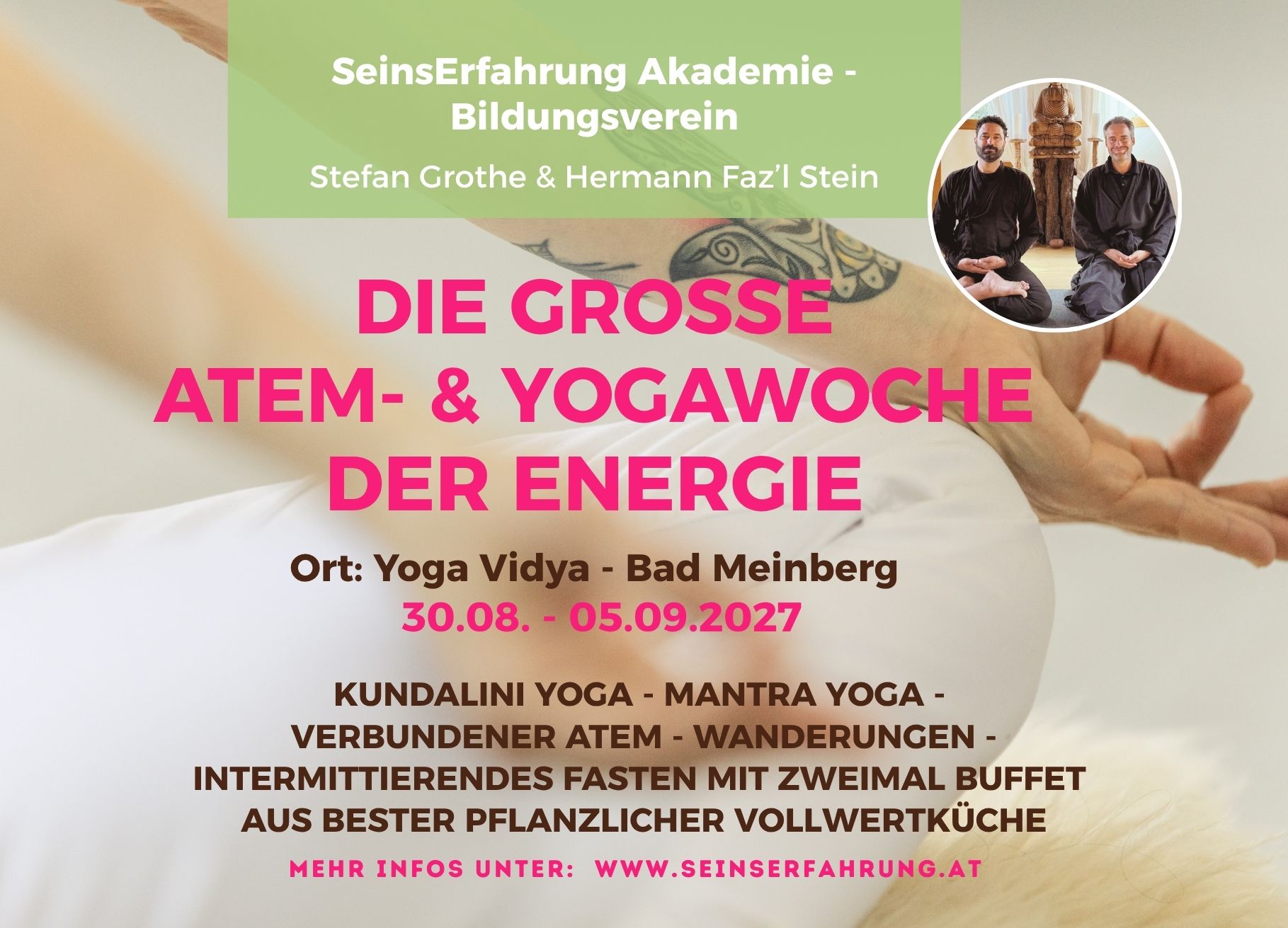 Atem und Yogawoche der Energie 2027